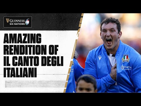 What an atmosphere in Rome for the Italian anthem | 2023 Guinness Six Nations
