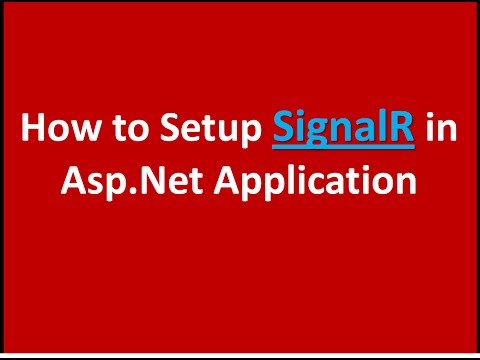 How to Setup SignalR into Asp.Net Application
