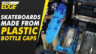 Skateboards made from plastic bottle caps to promote recycling in Brazil | WION Edge