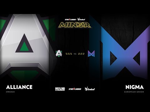 Alliance vs Nigma Game 1 - SL ImbaTV D2 Minor S3 EU Qualifier: GRAND FINALS