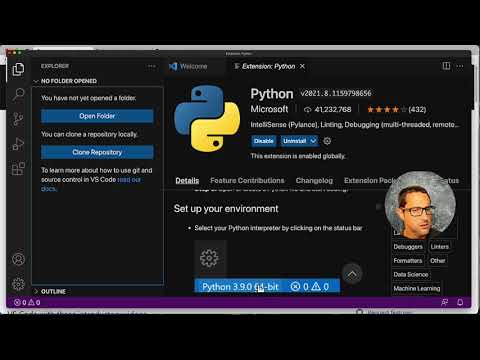Configurar Python no Visual Studio Code (vídeo em inglês)