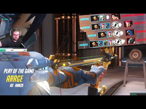 Arrge Carry Hanzo - POTG! [ Overwatch Season 27 Top 500 ]