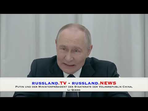 Putin und der Ministerpräsident des Staatsrats der Volksrepublik China, Li Qiang