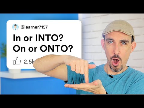 IN, INTO, ONTO, ON, OUT OF – What’s the Difference? | English Grammar Lesson