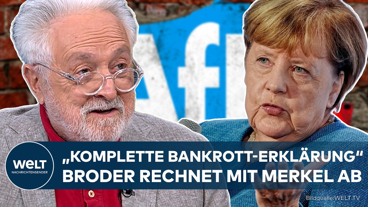 BRANDMAUER-DEBATTE: "Eine komplette Bankrott-Erklärung!" – Kolumnist Broder rechnet mit Merkel ab