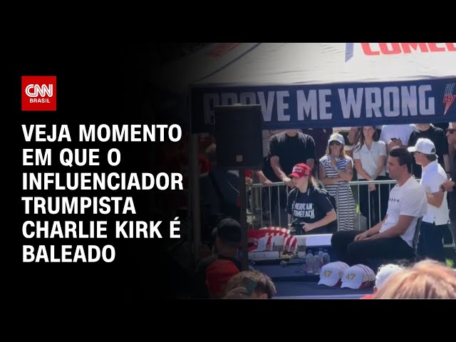 Vídeo: Influenciador trumpista Charlie Kirk é baleado em evento universitário | CNN BRASIL