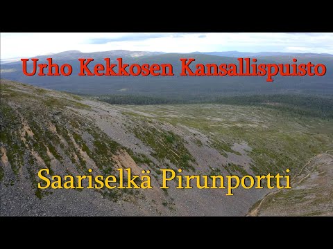 Pirunportti Urho Kekkosen Kansallispuisto Saariselkä ilmakuvaus