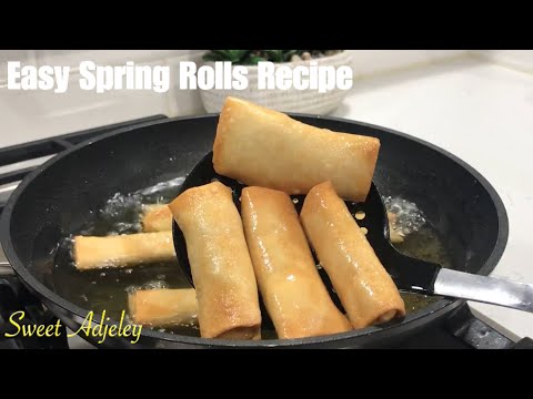 HOW TO MAKE AUTHENTIC GHANA SPRING ROLLS | VEGETABLE SPRING ROLLS | BEEF SPRING ROLLS RECIPE