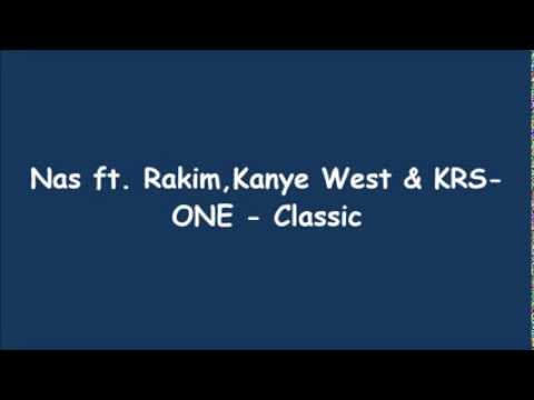 Nas ft. DJ Premier & Rakim & Kanye West & KRS-One - Classic (Lyrics on screen)