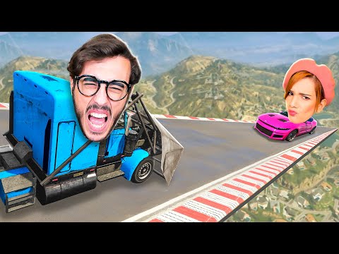 BUTTO GIÙ I MIEI AMICI DALLA MEGA RAMPA SU GTA 5! *PS5*