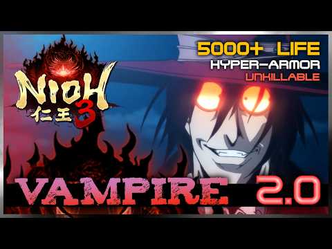 Nioh 3 - VAMPIRE 2.0 | OP Samurai Version (BEST NG AXE Build 仁王3) @PWARGaming