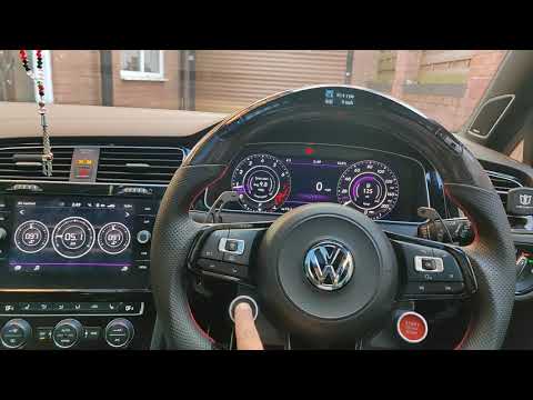 Golf R Mk7.5 LED Steering Wheel and 'R8 style' Button | Start Up & Revs!