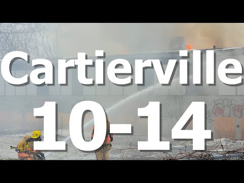 Montréal: Defensive attack at dangerous building multi-alarm fire 4-5-2024