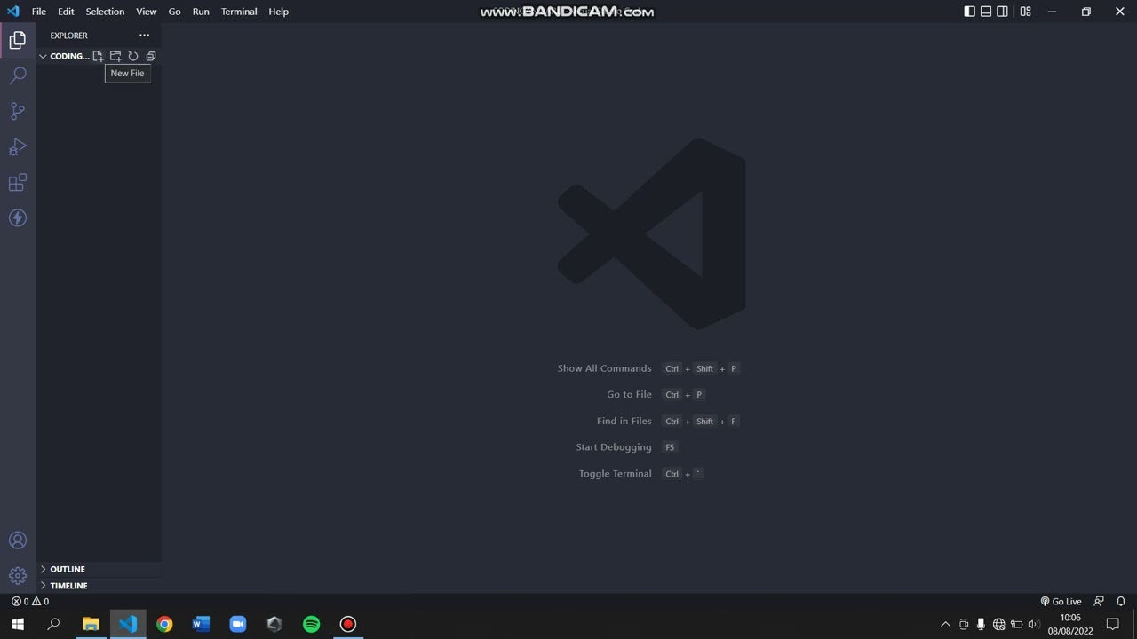 CARA MEMULAI PROJECT BARU DI VS CODE