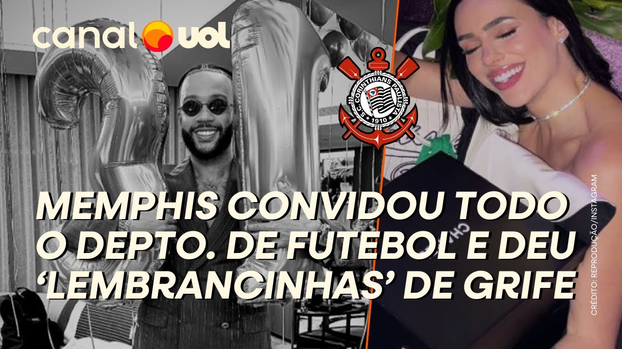 MEMPHIS DEPAY CONVIDOU TODOS OS FUNCIONÁRIOS DO FUTEBOL DO CORINTHIANS PARA FESTA DE ANIVERSÁRIO