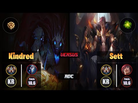 Challenger KINDRED [Press the Attack] (ADC) VS  SETT - Challenger KR Patch 10.6