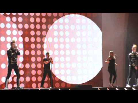 Eurovision Song Contest 2011 first rehearsal Ireland. "Lipstick" - Jedward