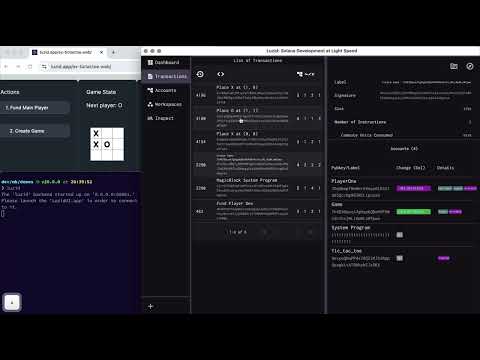 Luzid: Transactions Page and Inspecting Account State