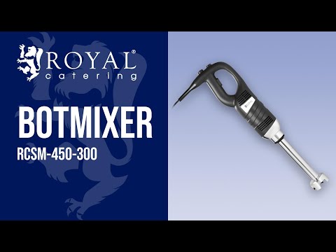 Videó - Botmixer - 450 W - Royal Catering - 300 mm - 4 000–16 000 fordulat/perc