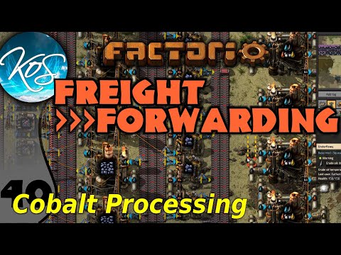 Factorio Freight Forwarding Mod 40 - COBALT OUTFITTING - Let's Play