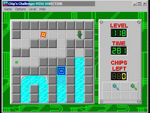 Chip's Challenge 1 Level 118 (Miss Direction) - 260 seconds