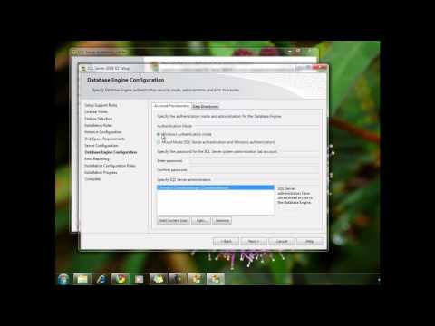 comment installer sql server 2008