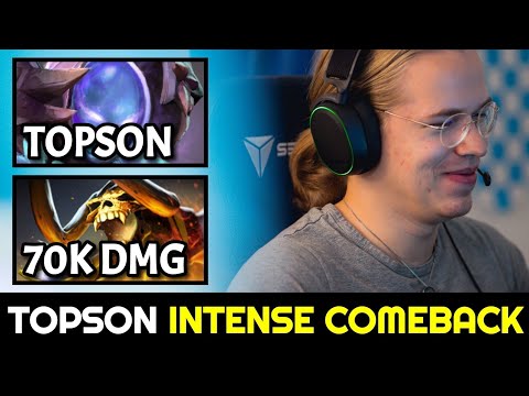 TOPSON Intense Comeback Game vs 70,000 Damage Clinkz Dota 2