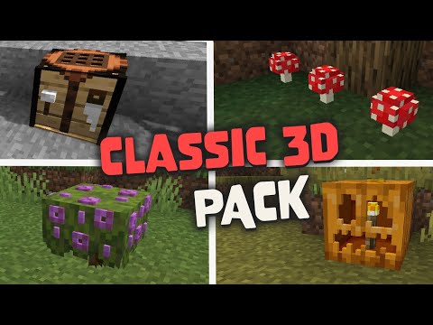 Classic 3D 16x16 | 3D Blocks Texture Pack For Minecraft 1.19 + Download