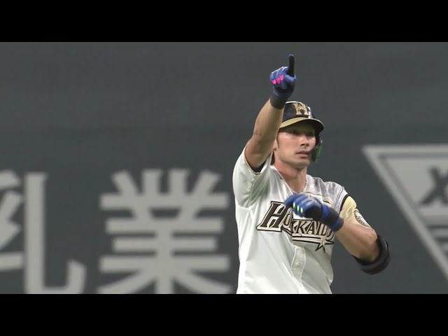 【3回裏】ファイターズ・大田 レフト線を抜ける勝ち越し2点タイムリーを放つ‼ 2020/9/18 F-M