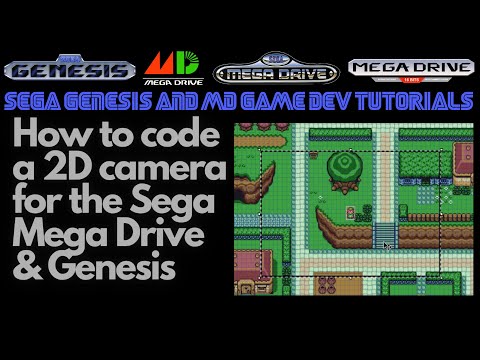 How to Code a Camera for a 2D game on the Sega Genesis & Mega Drive - Beginners Game Dev Tutorials