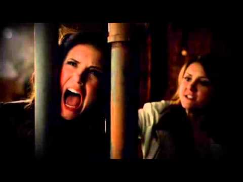 Elena tries to kill Katherine! Full Scene (TVD 4x22: The Walking Dead)