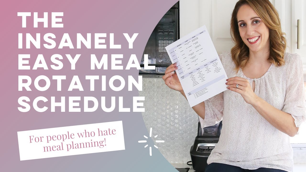 Easy Meal Planning Schedule | You Only Have to Set This Up ONCE!