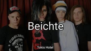 Tokio Hotel - Beichte (Lyrics)