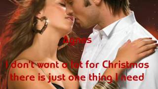 Agnes Carlsson - all I want for Christmas is you - duet with Måns Zelmerlöw - Lyrics