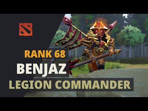 BENJAZ (Rank 68) plays Legion Commander Dota 2 Full Game