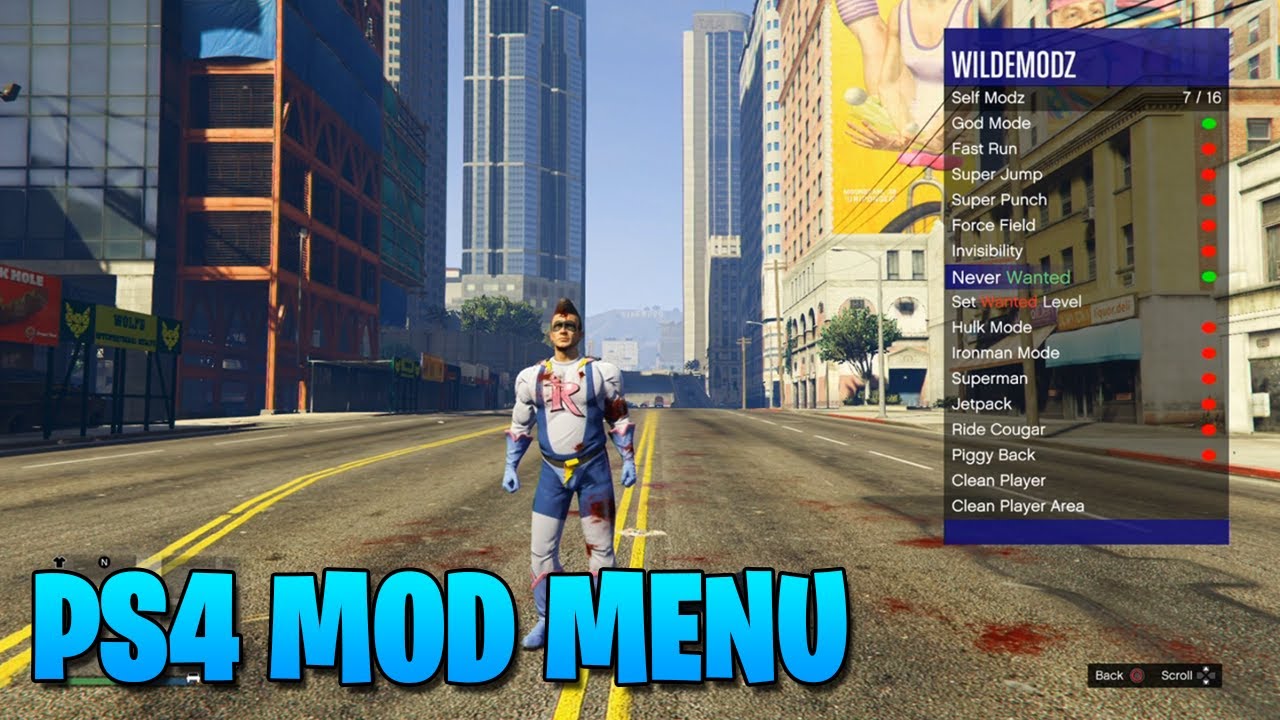 GTA5 PS4 FUN WITH MOD MENU! (PS4 STORY MODE MODS)
