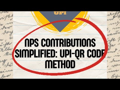 NPS Contributions: UPI-QR Code #trending #nps #upipayments