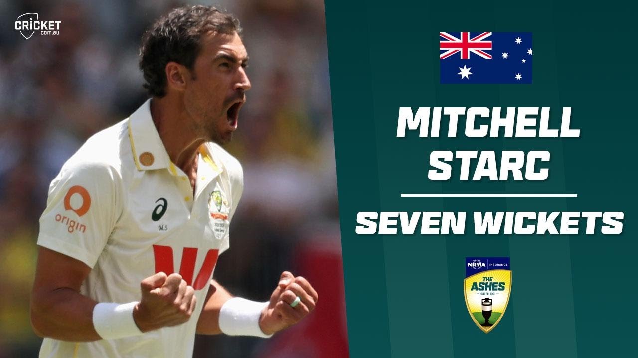Sensational Starc leads the way with first-day haul | Men's Ashes 2025-26 - YouTube