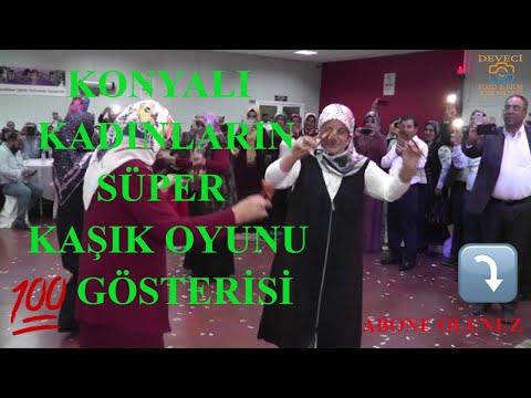 Konyalı Kadınların Hataylılara süper Kaşık Oyunu Gösterisi...