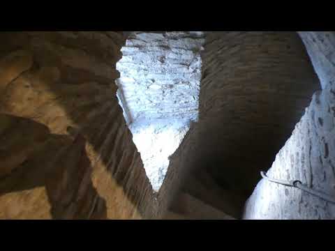 The amazing medieval (c1330) wall paintings English Heritage Longthorpe Tower Peterborough England