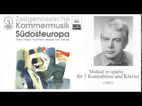 Eugen Wendel - Midual in spatio für 2 Kontrabässe und Klavier (1983)