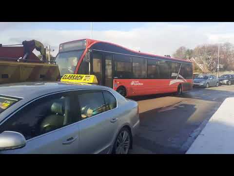 Optare versa 1824 getting towed by Agnews