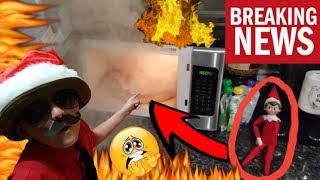 ELF ON THE SHELF TRIES TO BURN DOWN OUR HOUSE!! CAUGHT ON CAMERA! WHY DID I TOUCH ELF ON A POKEBALL?