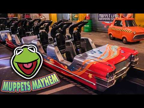 Front row point of view footage of Rock ‘n Roller Coaster Starring The Muppets