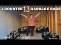 DECLUTTERING my STORAGE UNIT One GARBAGE BAG at a time! | I also have BIG NEWS! | PART 2