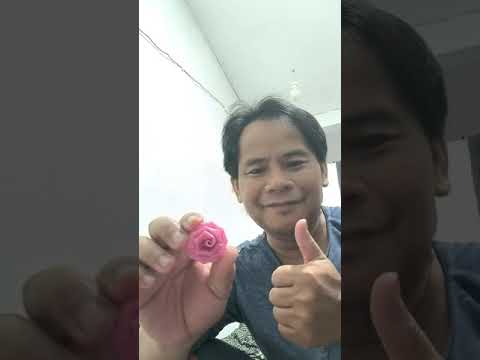 diy rose flower short demo made out of drinking straw