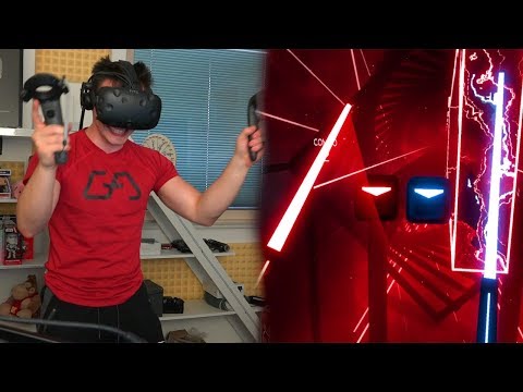 MUSIK MIT LASERSCHWERTERN ... Geilstes VR SPIEL !! | Beat Saber