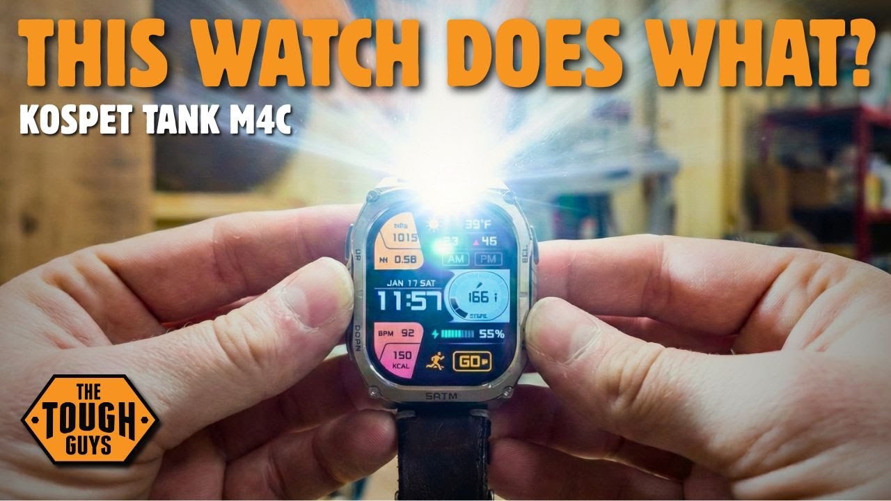 Kospet Smartwatch Tank M4C Schwarz