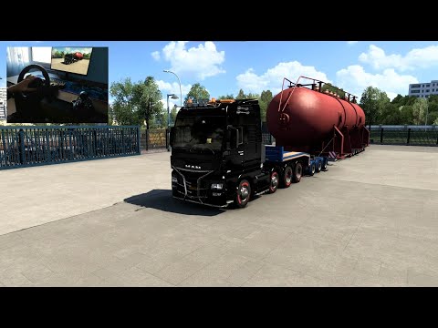 Man TGX | 70 Tons Special Transport | Euro Truck Simulator 2 - Logitech g29