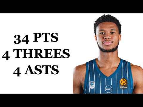 PJ Dozier Highlights 34 pts, 4 threes, 4 asts
